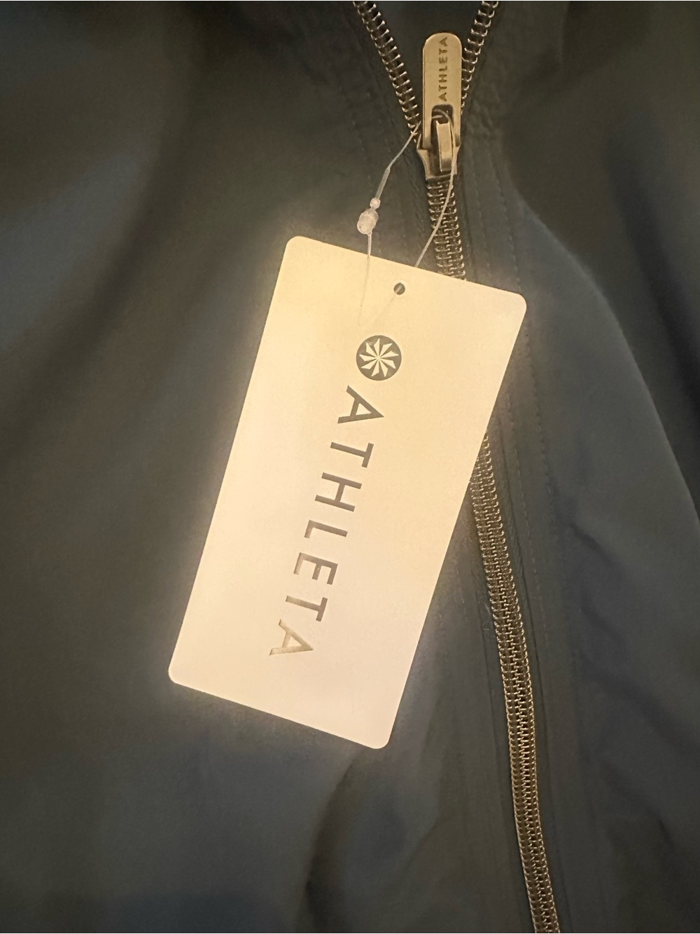 NWT Athleta Navy Bomber Jacket - Zip Front - Picture 4 of 5